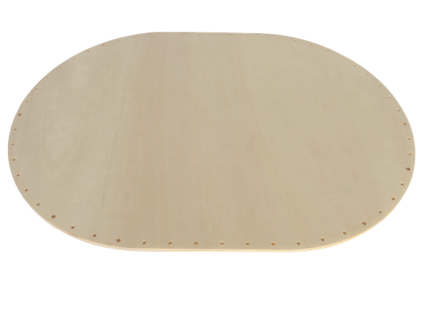 Flechtboden oval 32cm/44cm  gebohrt 55 Löcher