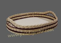 Flechtboden oval 32cm/44cm  gebohrt 55 Löcher