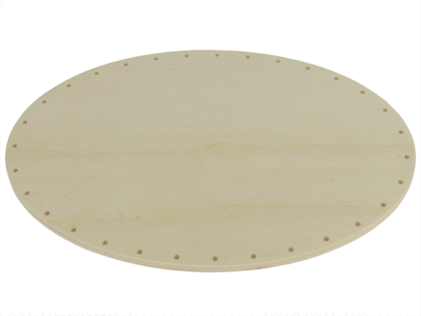 Flechtboden ei-oval 18cm/25cm      gebohrt