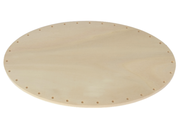 Flechtboden elliptisch 16cm/25cm     gebohrt  31 Löcher