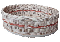 Flechtboden elliptisch 16cm/25cm      gebohrt
