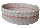 Flechtboden elliptisch 16cm/25cm     gebohrt  31 Löcher