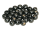 25 Holzperlen 10mm  schwarz lackiert