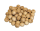 50  Holzperlen 15mm  natur  lackiert