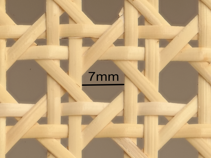 Wiener Geflecht als Meterware mit Naturschale