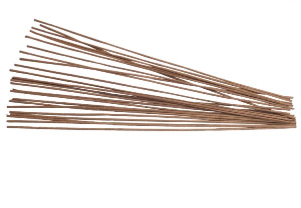 25 Peddigrohr Staken  2,8mm  braun gefärbt 40cm lang   beste Qualität