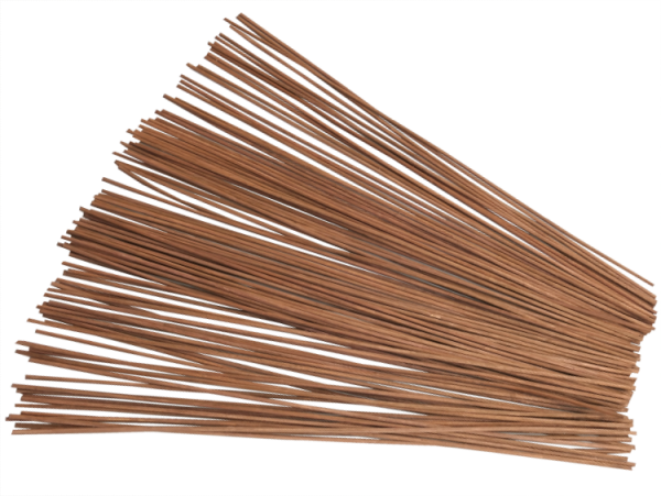 100 Peddigrohr Staken 4,0mm braun gefärbt 40cm lang beste Qualität