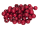 50 Holzperlen   12mm  bordeaux lackiert