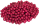 500 Holzperlen 15mm  bordeaux lackiert