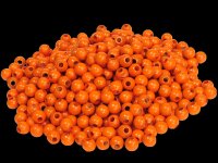 500 Holzperlen 10mm  orange lackiert