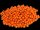 500 Holzperlen 10mm  orange lackiert