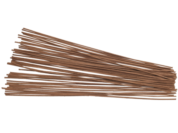 50 Peddigrohr Staken 4,0mm braun gefärbt 40cm lang beste Qualität