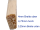 1,9 Meter konisches Splintpeddig 4,75mm x 4mm x 3,25mm