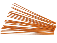 25 Peddigrohr Staken orange 3,0mm 28cm lang
