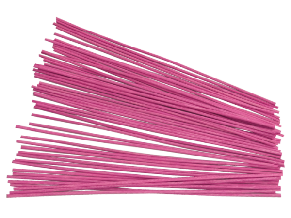 50 Peddigrohr Staken pink 3,0mm 28cm lang