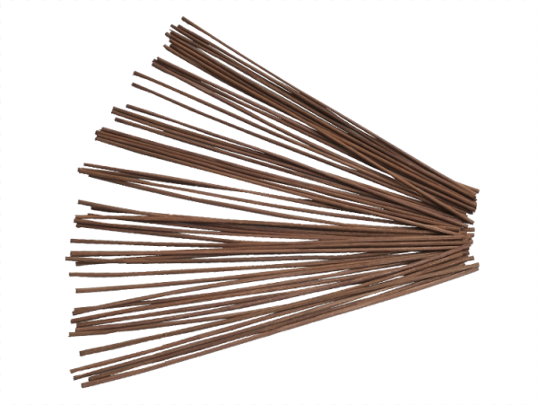 50 Peddigrohr Staken 3,0mm braun gefärbt 28cm lang beste Qualität