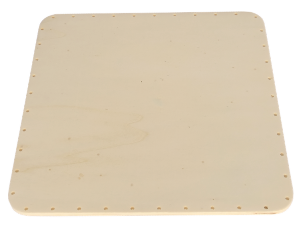 Flechtboden quadratisch 25cm gebohrt  41 Löcher