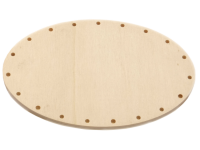 Flechtboden ei-oval 10cm/15cm   gebohrt 19 Löcher