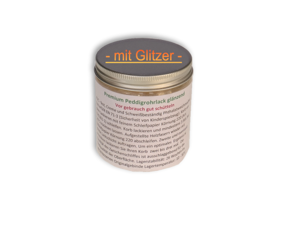 Glitzerlack für Peddigrohr 0,25 Liter