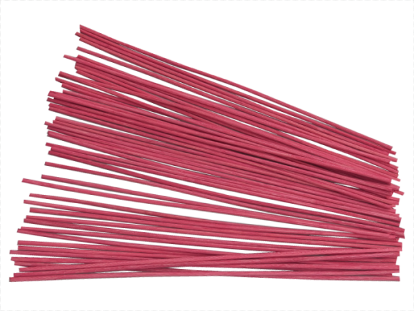 50 Peddigrohr Staken rot 3,0mm 28cm lang