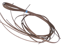 100gr Peddigschiene flach oval 4mm braun gefärbt