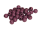 25 Holzperlen 10mm  violett lackiert