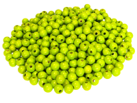 500 Holzperlen 12mm  gelb grün  lackiert