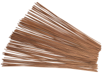 100 Peddigrohr Staken braun gefärbt 3,0mm 40cm lang