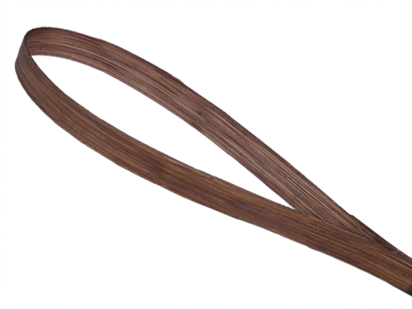 500gr Peddigband 14mm breit beidseitig flach - braun gefärbt