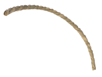 1 Meter Seegras Schnur gedreht 4mm