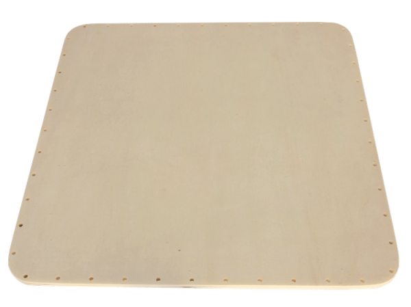 Flechtboden quadratisch 30cm gebohrt  47 Löcher
