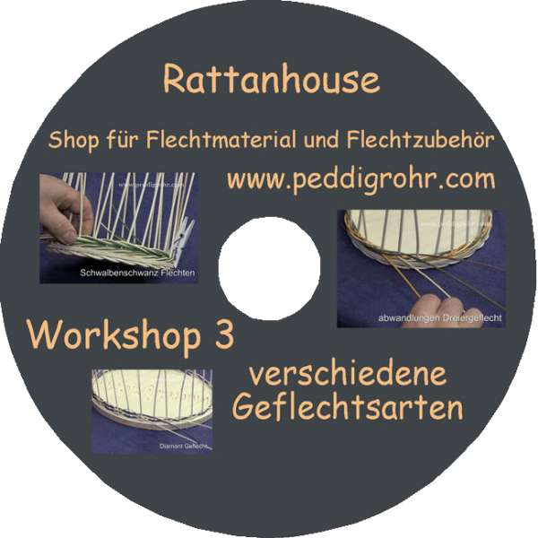 Peddigrohr Workshop 3 – Professionelle Flechttechniken (DVD)