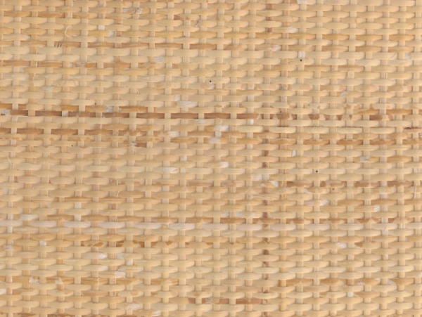 Flechtrohrgewebe geschlossen 3mm x 3mm natur (mit Schale) 60cm breit