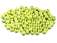 500 Holzperlen 10mm  lemon lackiert