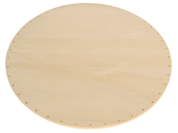 Flechtboden rund 30cm    gebohrt  44 Löcher