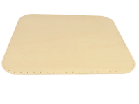 Flechtboden mit abgerundeten Ecken 37cm/49cm   gebohrt-gl